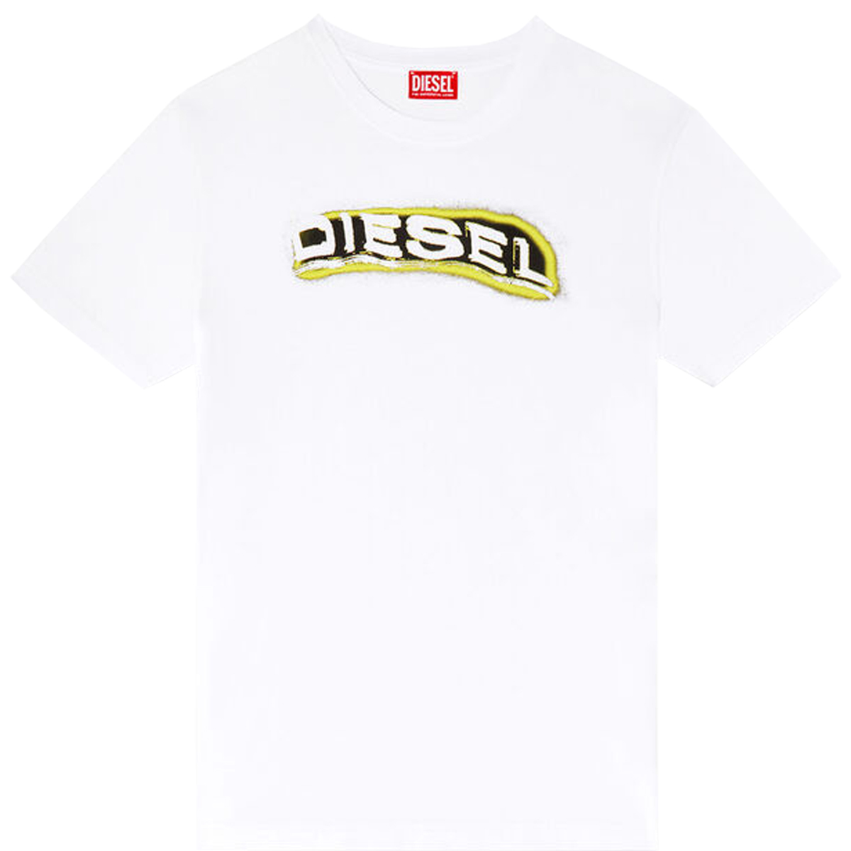 DIESEL - T-ADJUST-R4 T-SHIRT - A16397-0GRAI-100 WHITE DIESEL - T-ADJUST-R4 T-SHIRT - A16397-0GRAI-100 WHITE - Image 1