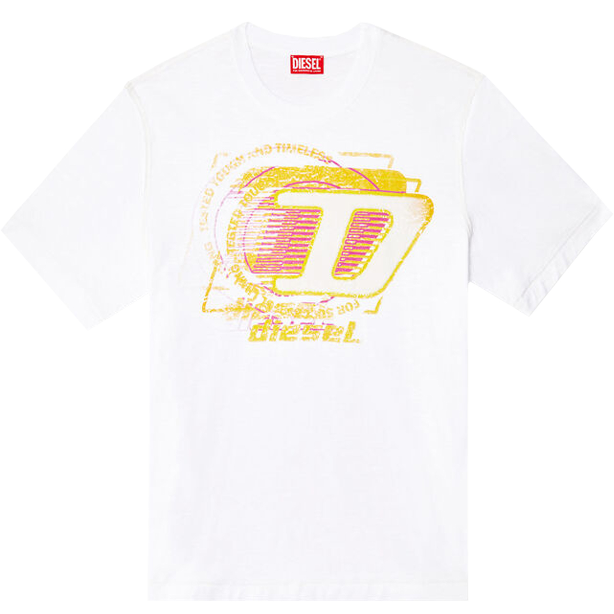 DIESEL - T-ADUST-R11 T-SHIRT - A16430-0QKAP-100 WHITE DIESEL - T-ADUST-R11 T-SHIRT - A16430-0QKAP-100 WHITE - Image 1