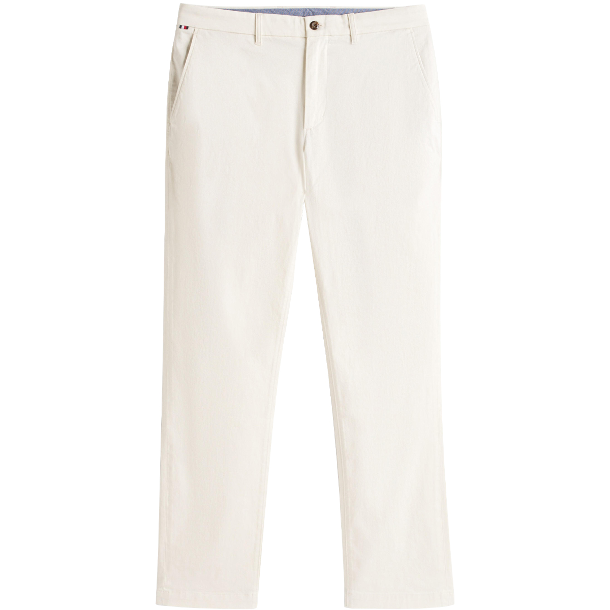 TOMMY HILFIGER - DENTON PRINTED STRUCTURE CHINO - MW0MW37717-YA8 IVORY SILK TOMMY HILFIGER - DENTON PRINTED STRUCTURE CHINO - MW0MW37717-YA8 IVORY SILK - Image 1