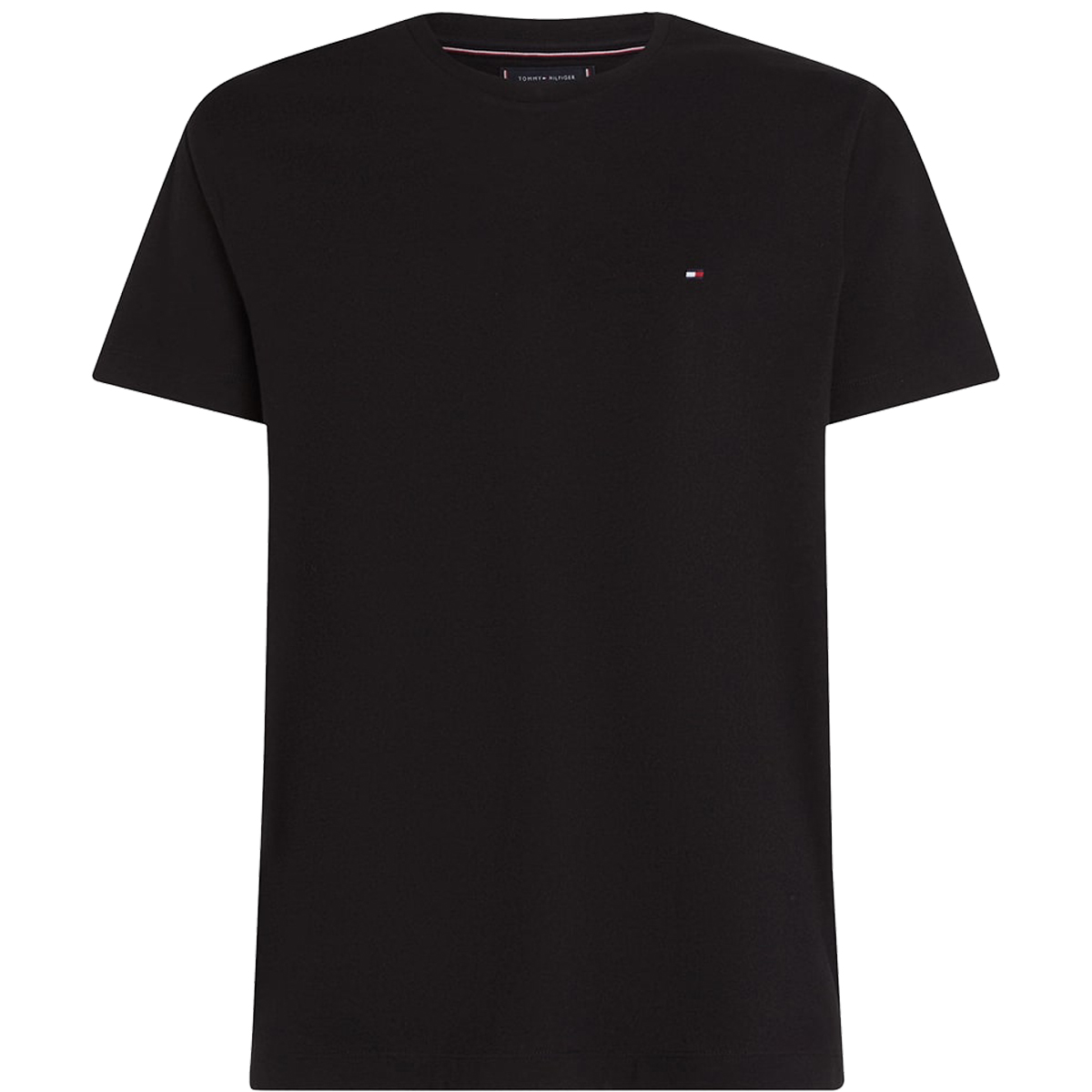 TOMMY HILFIGER - ESSENTIAL REG FIT SOLID TEE - MW0MW37267-BDS BLACK TOMMY HILFIGER - ESSENTIAL REG FIT SOLID TEE - MW0MW37267-BDS BLACK - Image 1