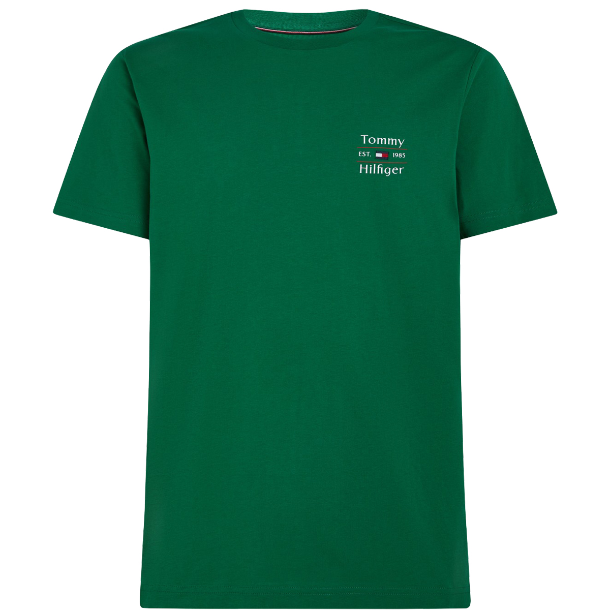 TOMMY HILFIGER - HILFIGER STACK TEE - MW0MW38622-L4F NOUVEAU GREEN TOMMY HILFIGER - HILFIGER STACK TEE - MW0MW38622-L4F NOUVEAU GREEN - Image 1