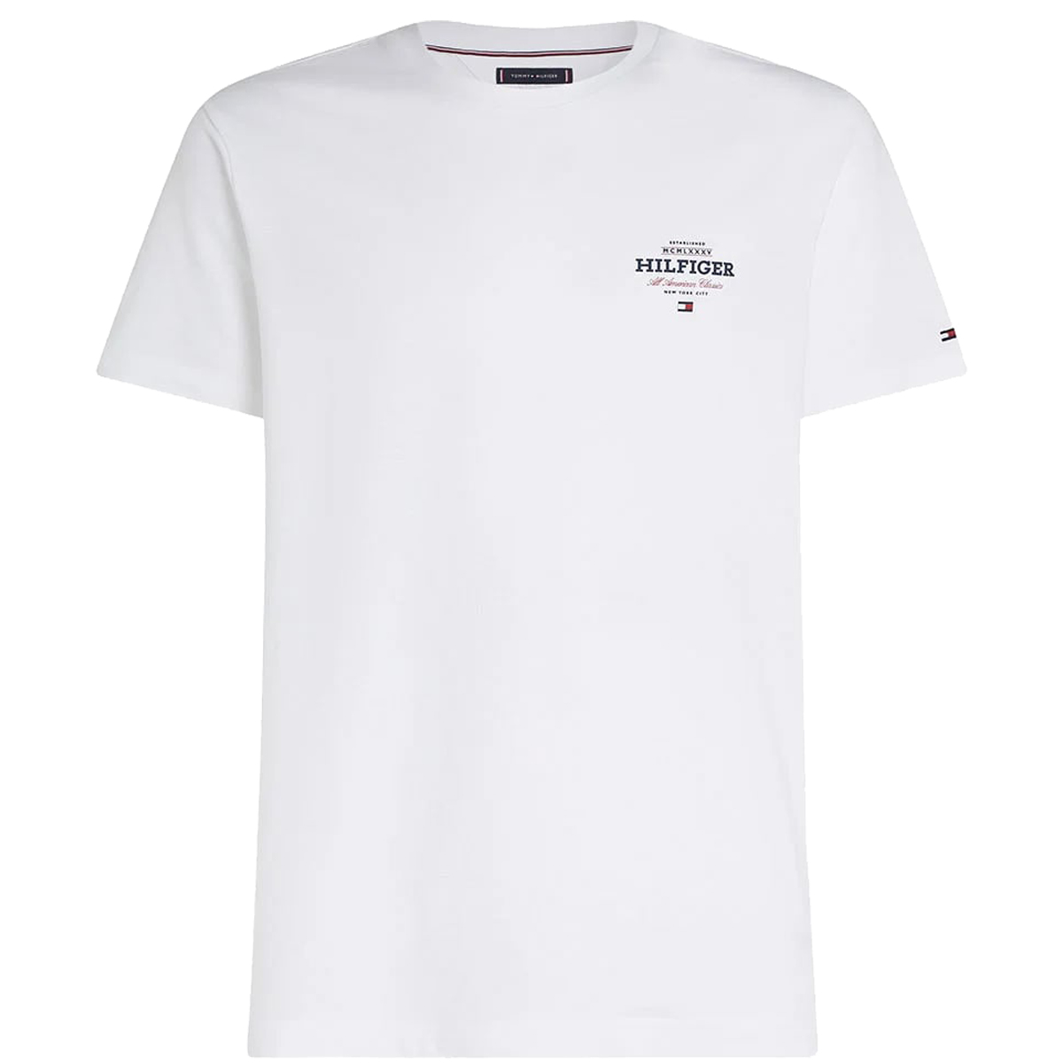 TOMMY HILFIGER - MONOTYPE ALL AMERICAN TEE - MW0MW38644-YBR WHITE TOMMY HILFIGER - MONOTYPE ALL AMERICAN TEE - MW0MW38644-YBR WHITE - Image 1