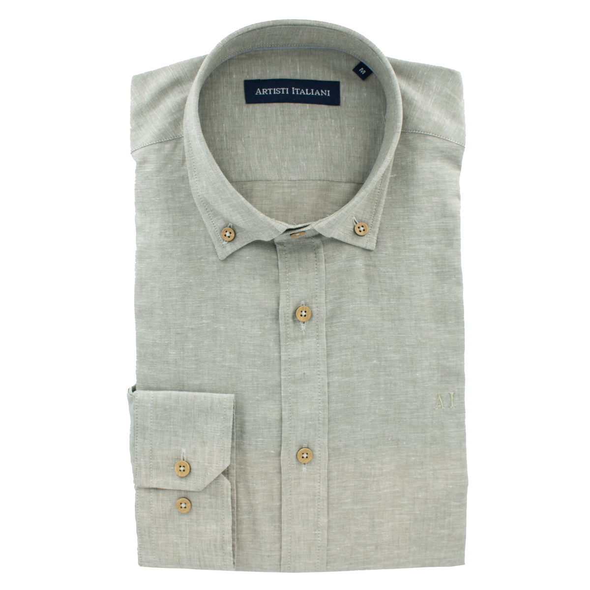 ARTISTI ITALIANI - LS SHIRT - AI18734CBD-4 GREY (1) ARTISTI ITALIANI - L/S SHIRT - AI18734/CBD-4 GREY - Image 1