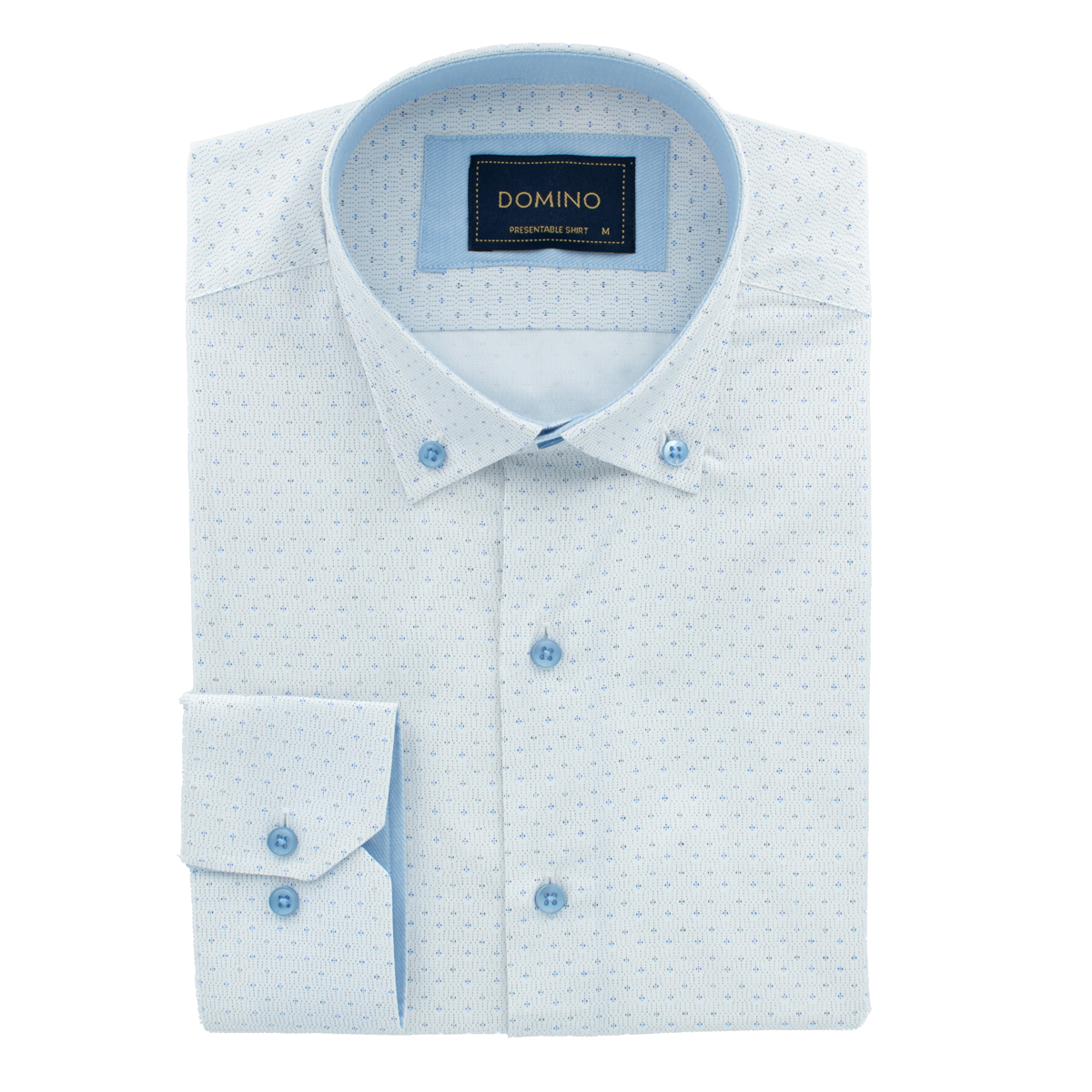 DOMINO - LS SHIRT - 29.662-1 WHITE DOMINO - L/S SHIRT - 29.662-1 WHITE - Image 1