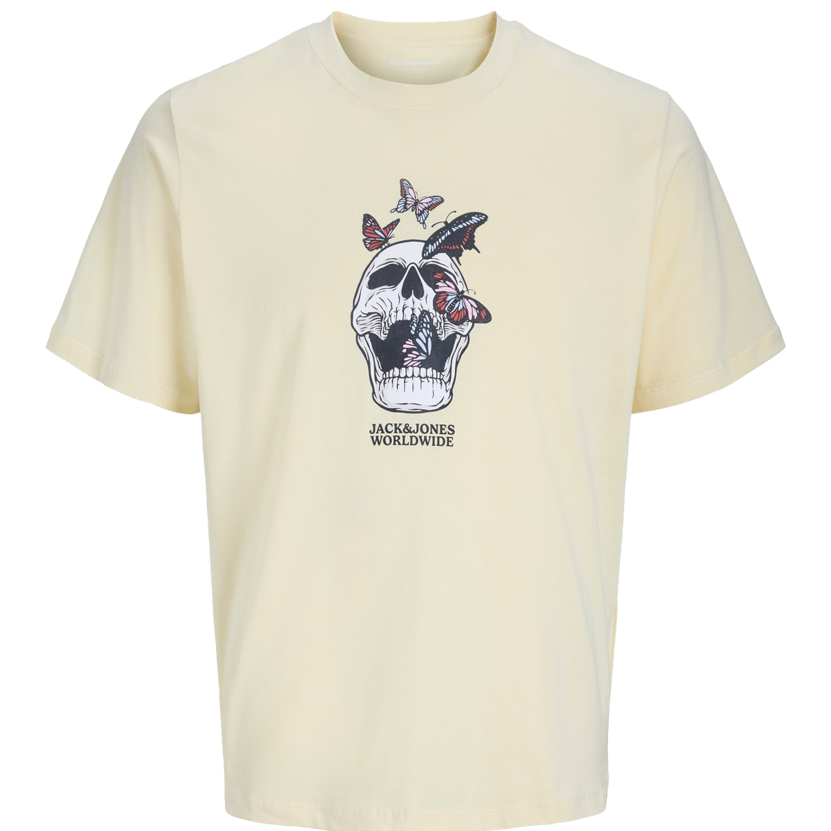 JACK & JONES - JORSKULL COAST TEE SS CREW NECK - 12276247 DOUBLE CREAM JACK & JONES - JORSKULL COAST TEE SS CREW NECK - 12276247 DOUBLE CREAM - Image 1