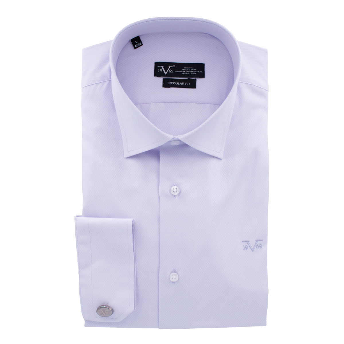 VERSACE 19.69 ABBIGLIAMENTO SPORTIVO SRL - COMO REGULAR LS SHIRT - 11.35. LILAC (1) VERSACE 19.69 ABBIGLIAMENTO SPORTIVO SRL - COMO REGULAR L/S SHIRT - 11.35. LILAC - Image 1