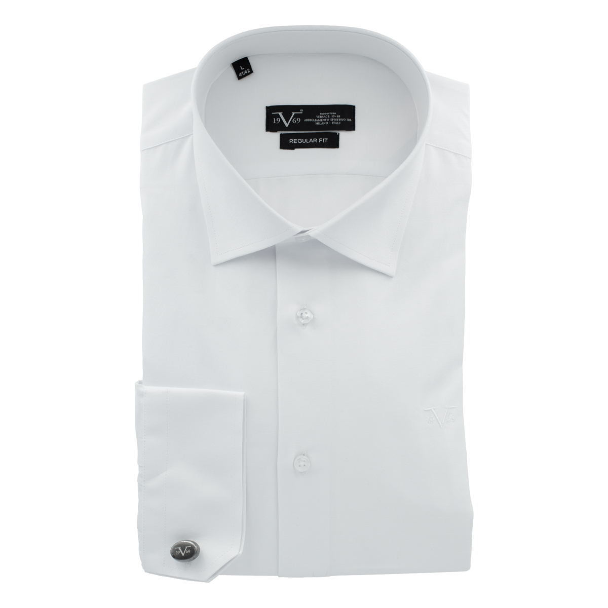 VERSACE 19.69 ABBIGLIAMENTO SPORTIVO SRL - COMO REGULAR LS SHIRT - 11.35. WHITE (1) VERSACE 19.69 ABBIGLIAMENTO SPORTIVO SRL - COMO REGULAR L/S SHIRT - 11.35. WHITE - Image 1