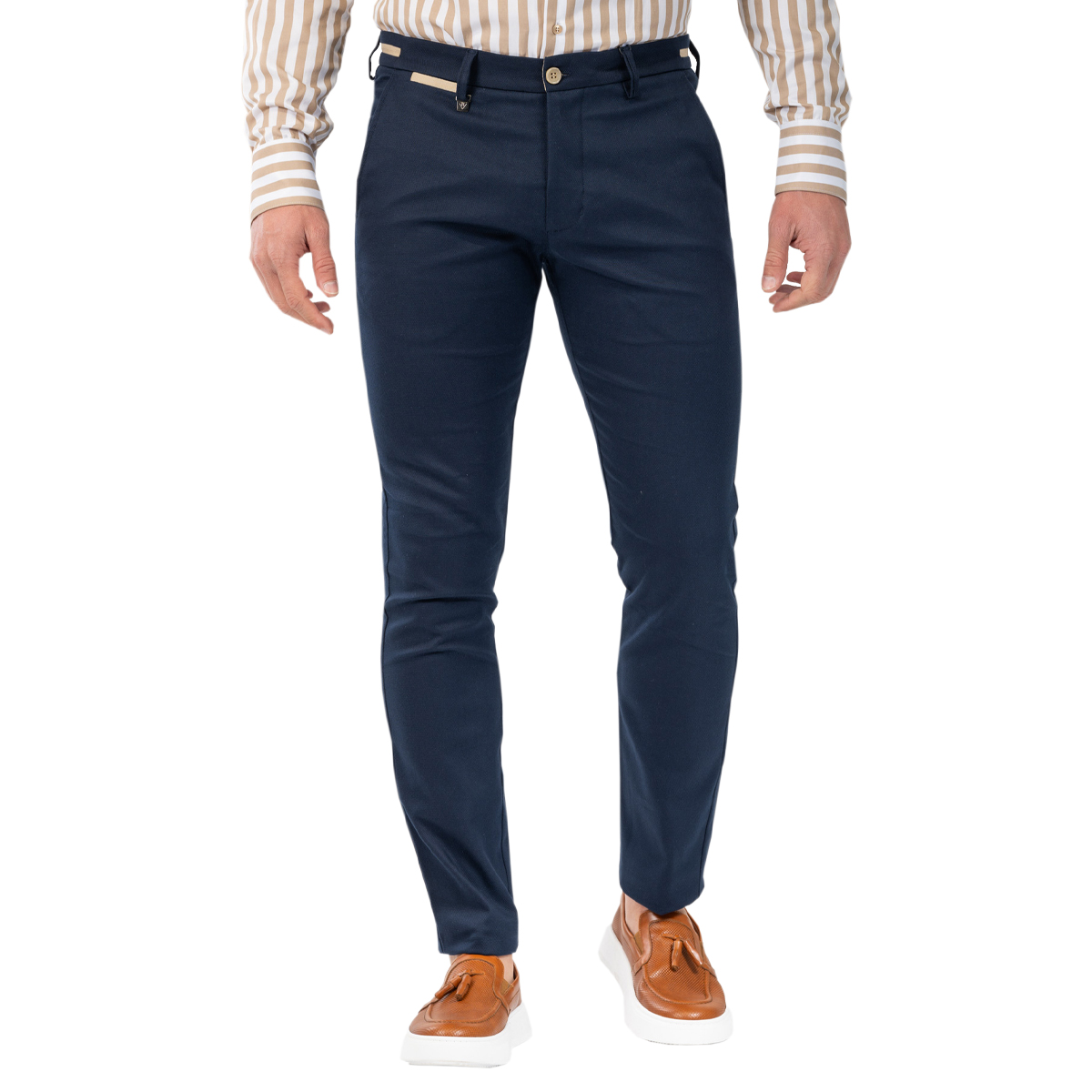 VITTORIO - COMO PANTS - 500-24 BLUE VITTORIO - COMO PANTS - 500-24 BLUE - Image 1