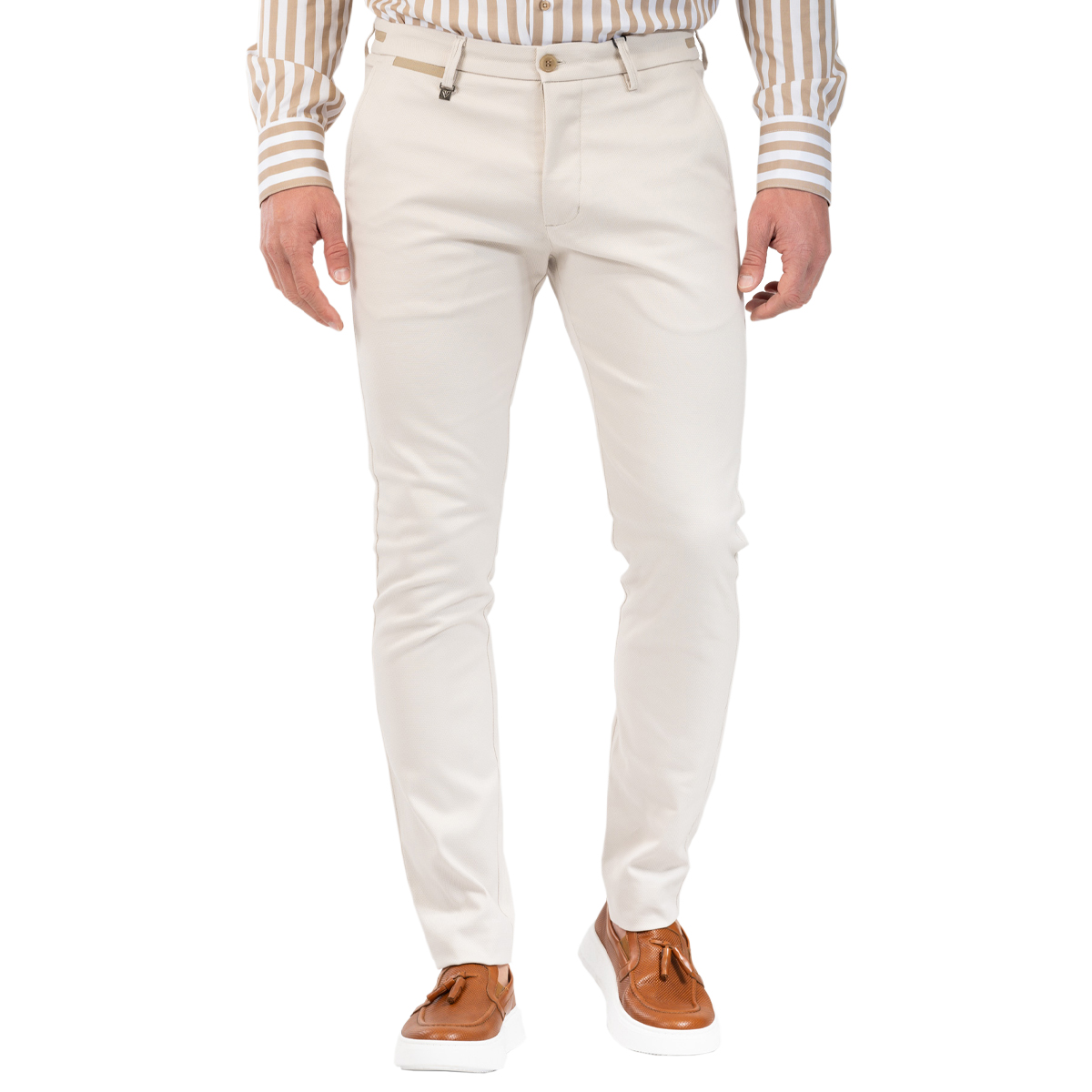 VITTORIO - COMO PANTS - 500-24 STONE VITTORIO - COMO PANTS - 500-24 STONE - Image 1