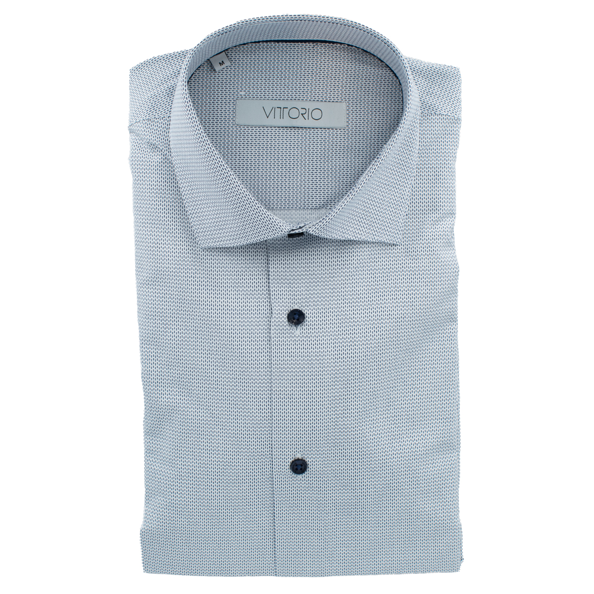 VITTORIO - LS SHIRT - 800-25-024 BLUE (1) VITTORIO - L/S SHIRT - 800-25-024 BLUE - Image 1