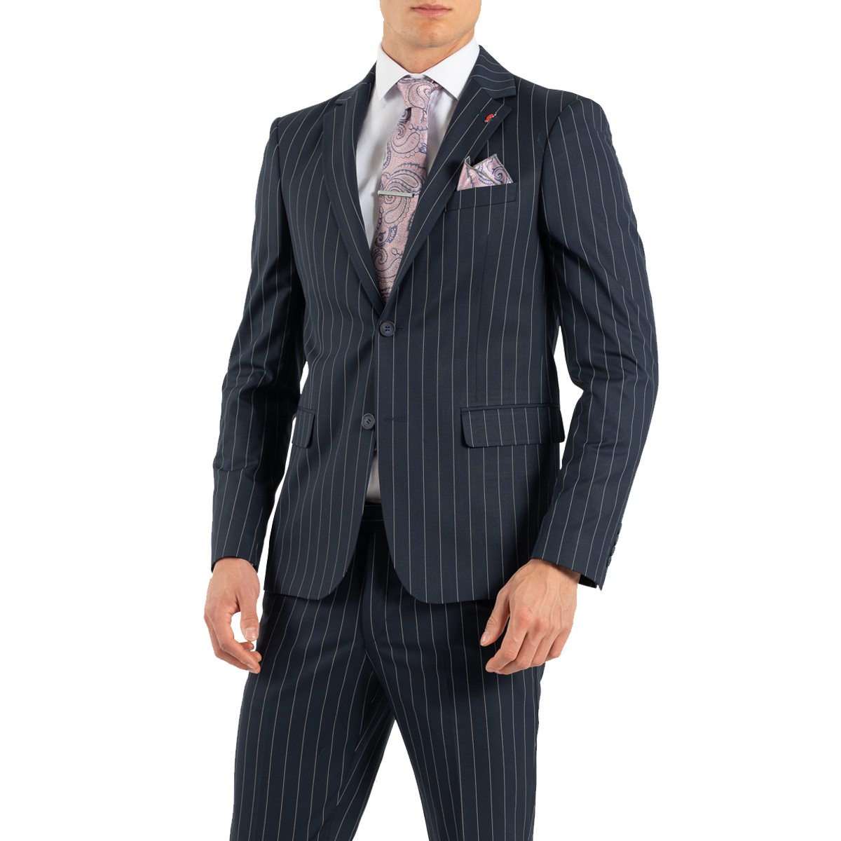 VITTORIO - STARMEN SUIT STRIPE - 100-25 BLUE VITTORIO - STARMEN SUIT STRIPE - 100-25 BLUE - Image 1