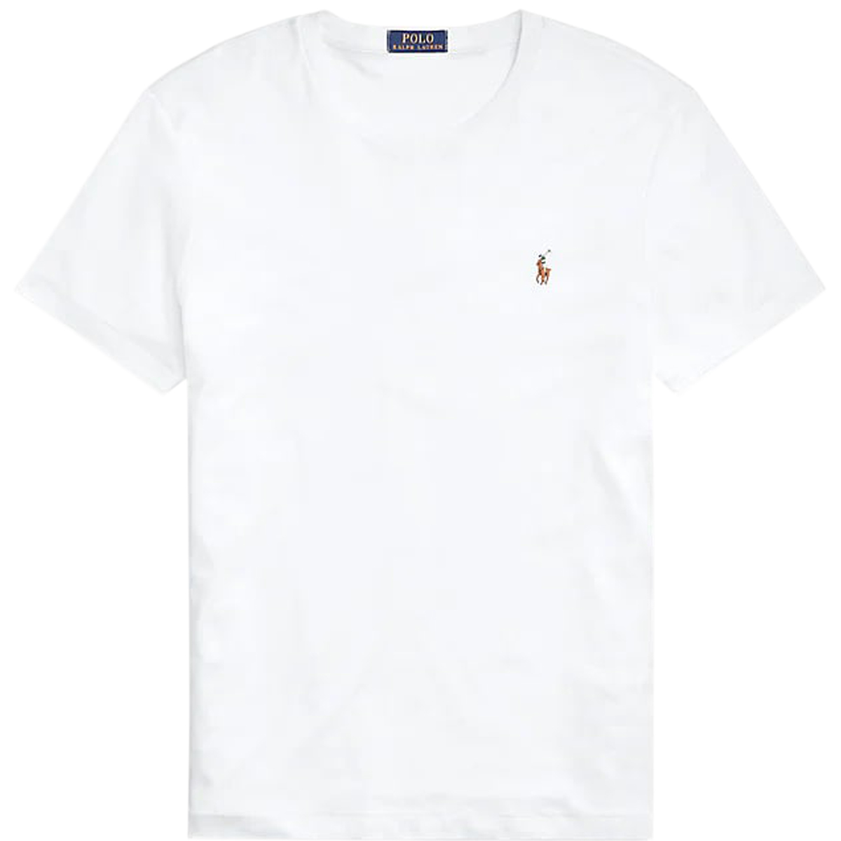 POLO RALPH LAUREN - CUSTOM SLIM FIT SOFT COTTON T-SHIRT - 710740727-002 WHITE POLO RALPH LAUREN - CUSTOM SLIM FIT SOFT COTTON T-SHIRT - 710740727-002 WHITE - Image 1