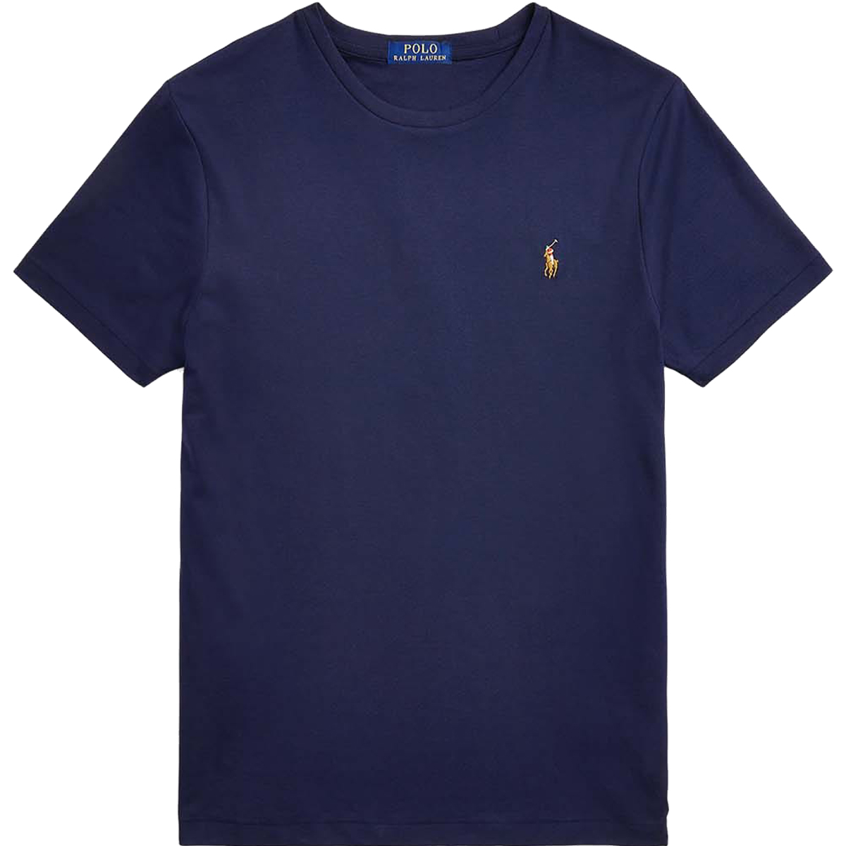 POLO RALPH LAUREN - CUSTOM SLIM FIT SOFT COTTON T-SHIRT - 710740727-003 REFINED NAVY POLO RALPH LAUREN - CUSTOM SLIM FIT SOFT COTTON T-SHIRT - 710740727-003 REFINED NAVY - Image 1