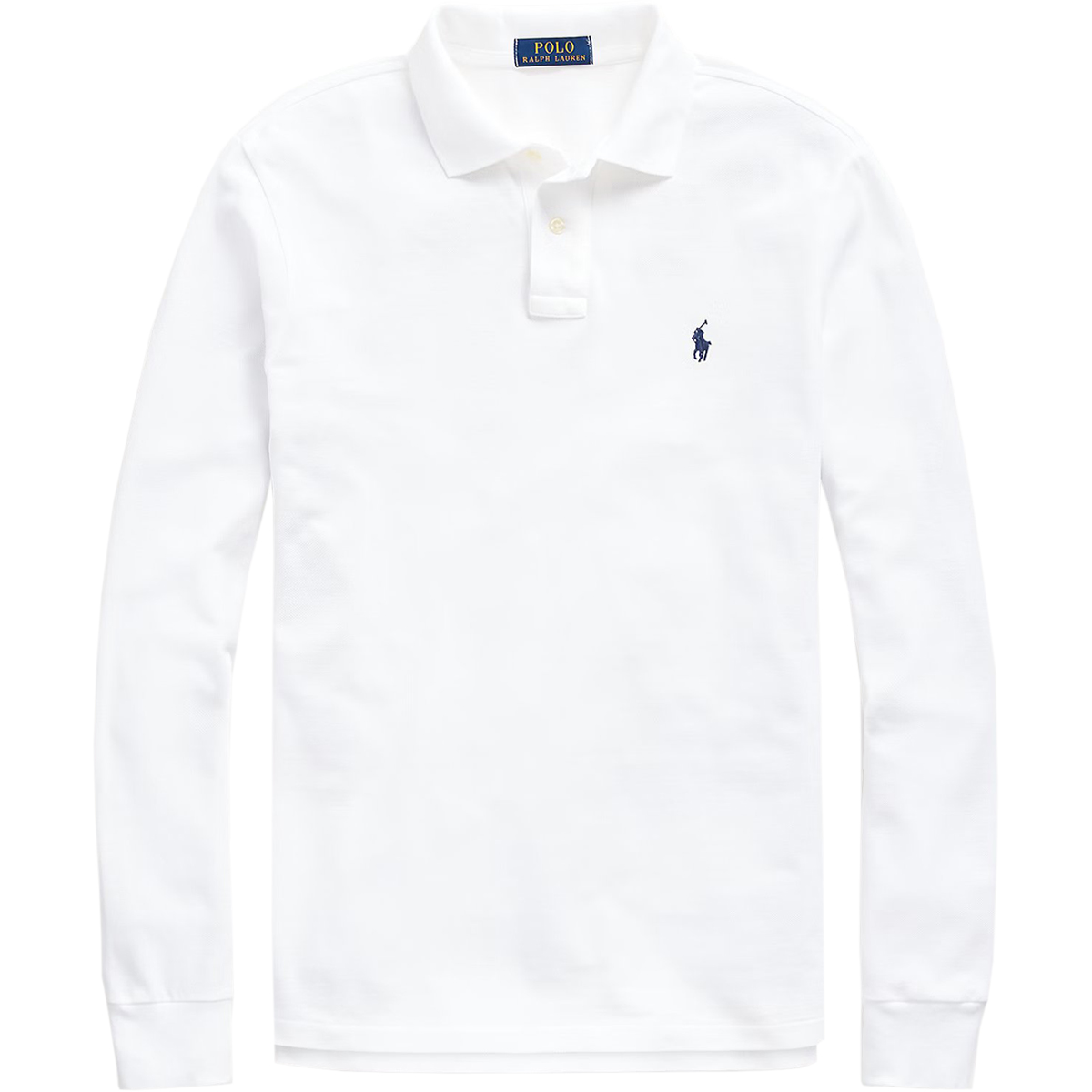 POLO RALPH LAUREN - SLIM FIT MESH POLO SHIRT - 710681126-001 WHITE POLO RALPH LAUREN - SLIM FIT MESH POLO SHIRT - 710681126-001 WHITE - Image 1
