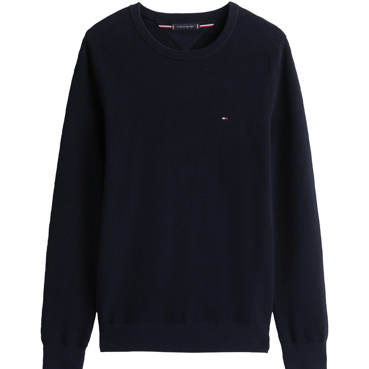 TOMMY HILFIGER - ESSENTIAL STRUCTURE CREW NECK - MW0MW36347-DW5 DESERT SKY TOMMY HILFIGER - ESSENTIAL STRUCTURE CREW NECK - MW0MW36347-DW5 DESERT SKY - Image 1