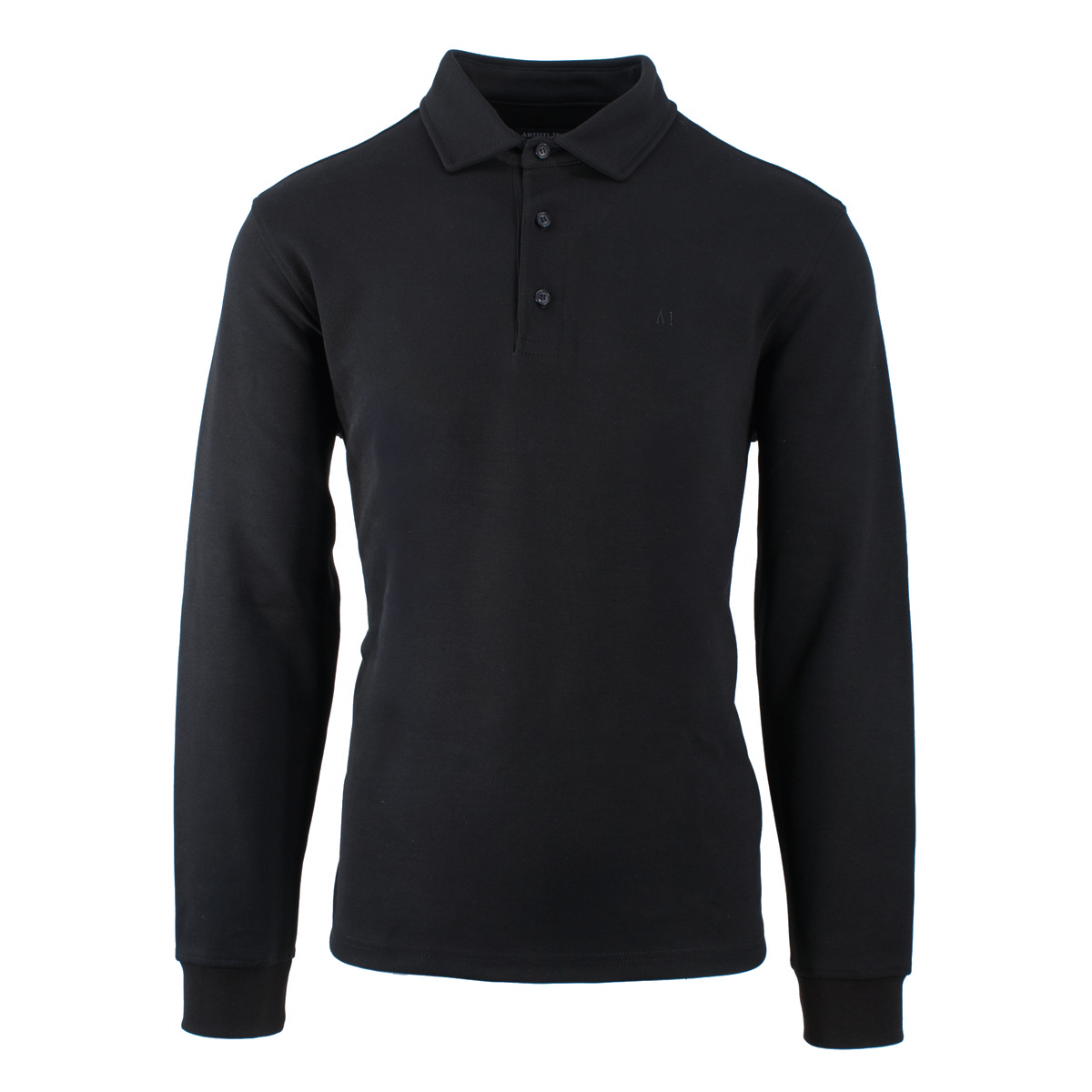 ARTISTI ITALIANI - LS POLO - AI29442-4 BLACK (1) ARTISTI ITALIANI - L/S POLO - AI29442-4 BLACK - Image 1