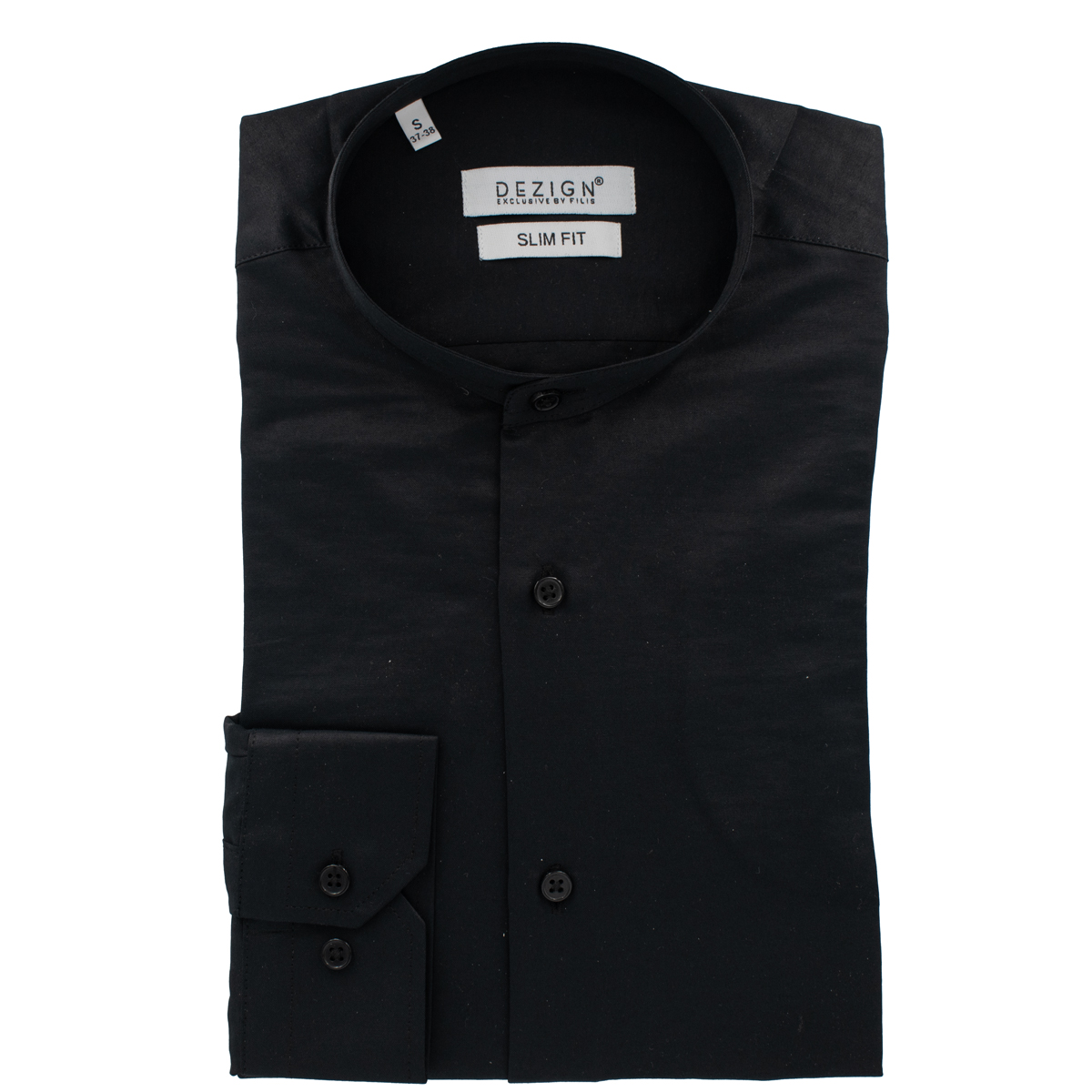 DEZIGN - MAO LS SHIRT - D-2572 BLACK DEZIGN - MAO L/S SHIRT - D-2572 BLACK - Image 1