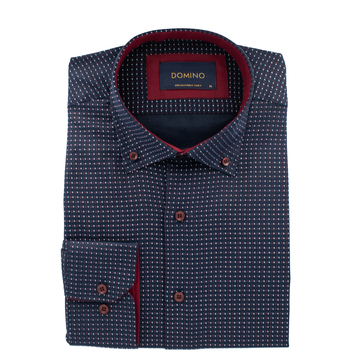 DOMINO - LS SHIRT - 29.688-2 DARK BLUE (1) DOMINO - L/S SHIRT - 29.688-2 DARK BLUE - Image 1