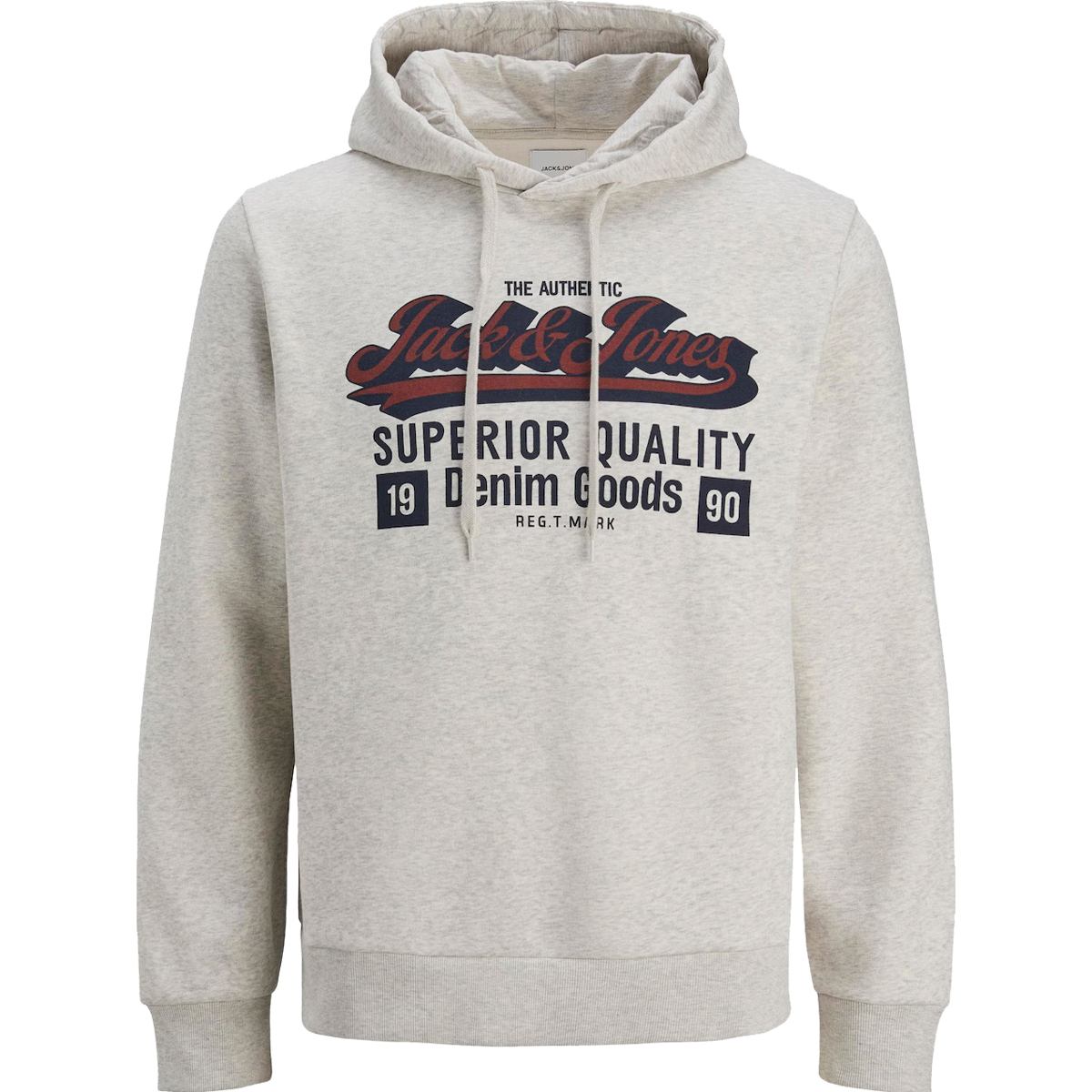 JACK & JONES - JJELOGO SWEAT HOOD 2 COL 2526 NOOS - 12279649 WHITE MELANGE JACK & JONES - JJELOGO SWEAT HOOD 2 COL 25/26 NOOS - 12279649 WHITE MELANGE - Image 1