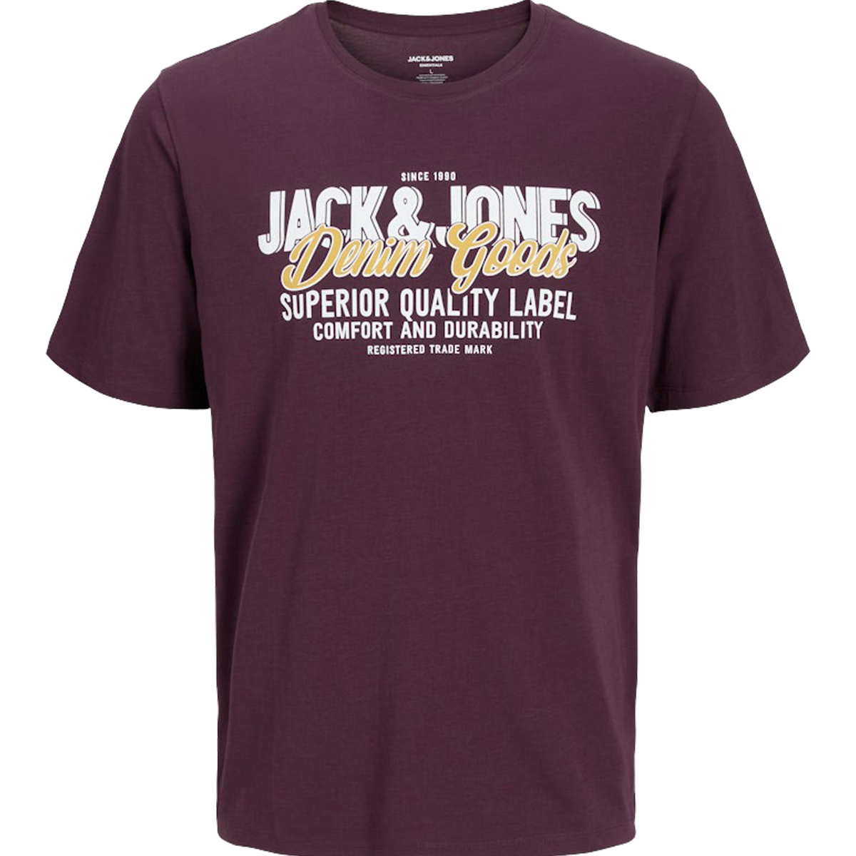 JACK & JONES - JJELOGO TEE SS O-NECK 2 COL AW25 SN - 12279535 PLUM PERFECT JACK & JONES - JJELOGO TEE SS O-NECK 2 COL AW25 SN - 12279535 PLUM PERFECT - Image 1