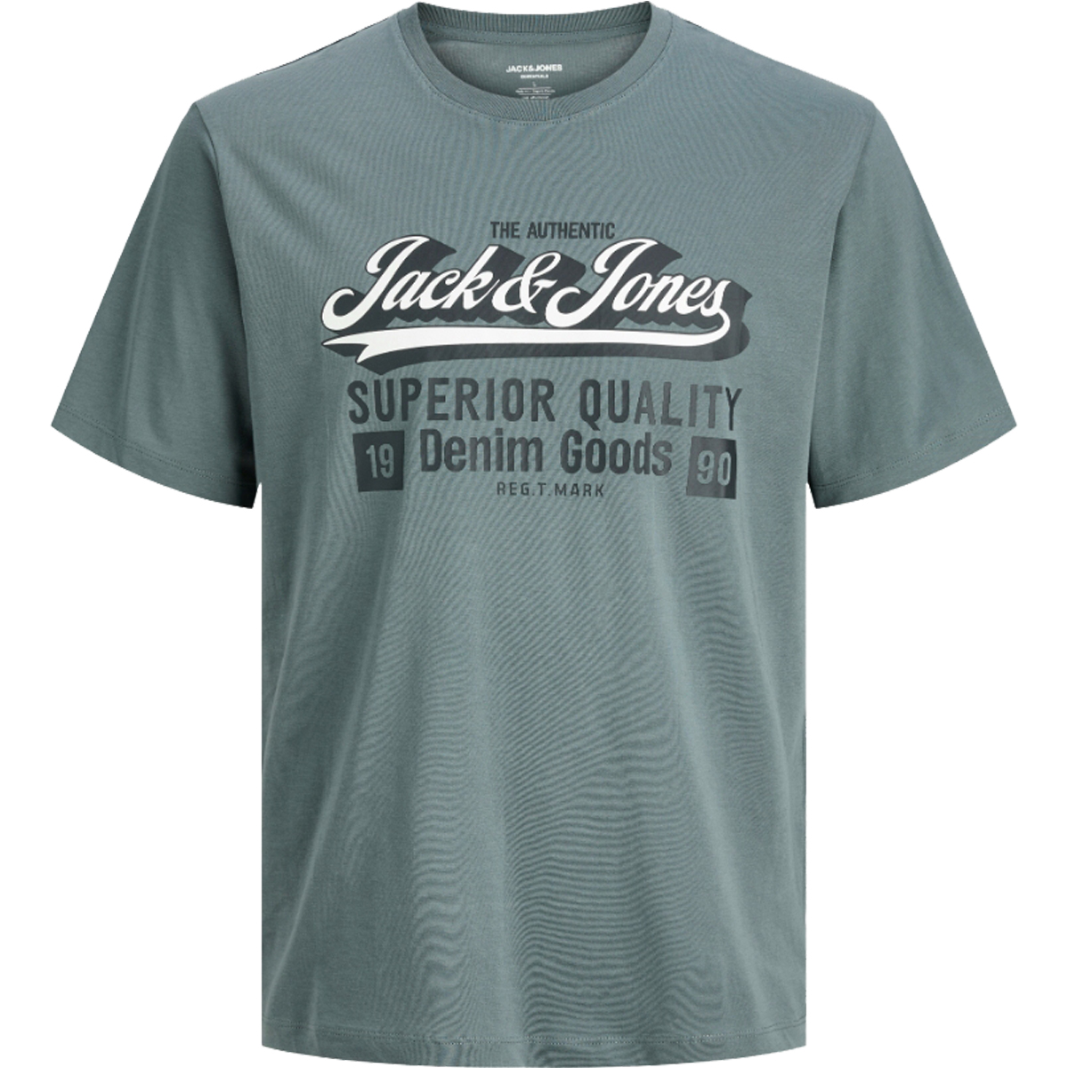 JACK & JONES - JJELOGO TEE SS O-NECK 2 COL AW25 SN - 12279535 STORMY WEATHER JACK & JONES - JJELOGO TEE SS O-NECK 2 COL AW25 SN - 12279535 STORMY WEATHER - Image 1