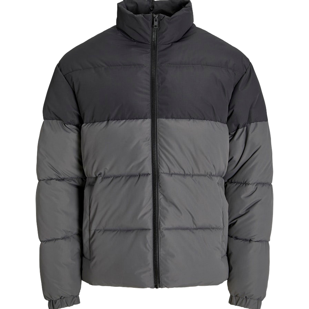 JACK & JONES - JJIMAZE PUFFER COLLAR - 12279686 CASTLEROCK ASPHALT BLOCKING JACK & JONES - JJIMAZE PUFFER COLLAR - 12279686 CASTLEROCK ASPHALT BLOCKING - Image 1