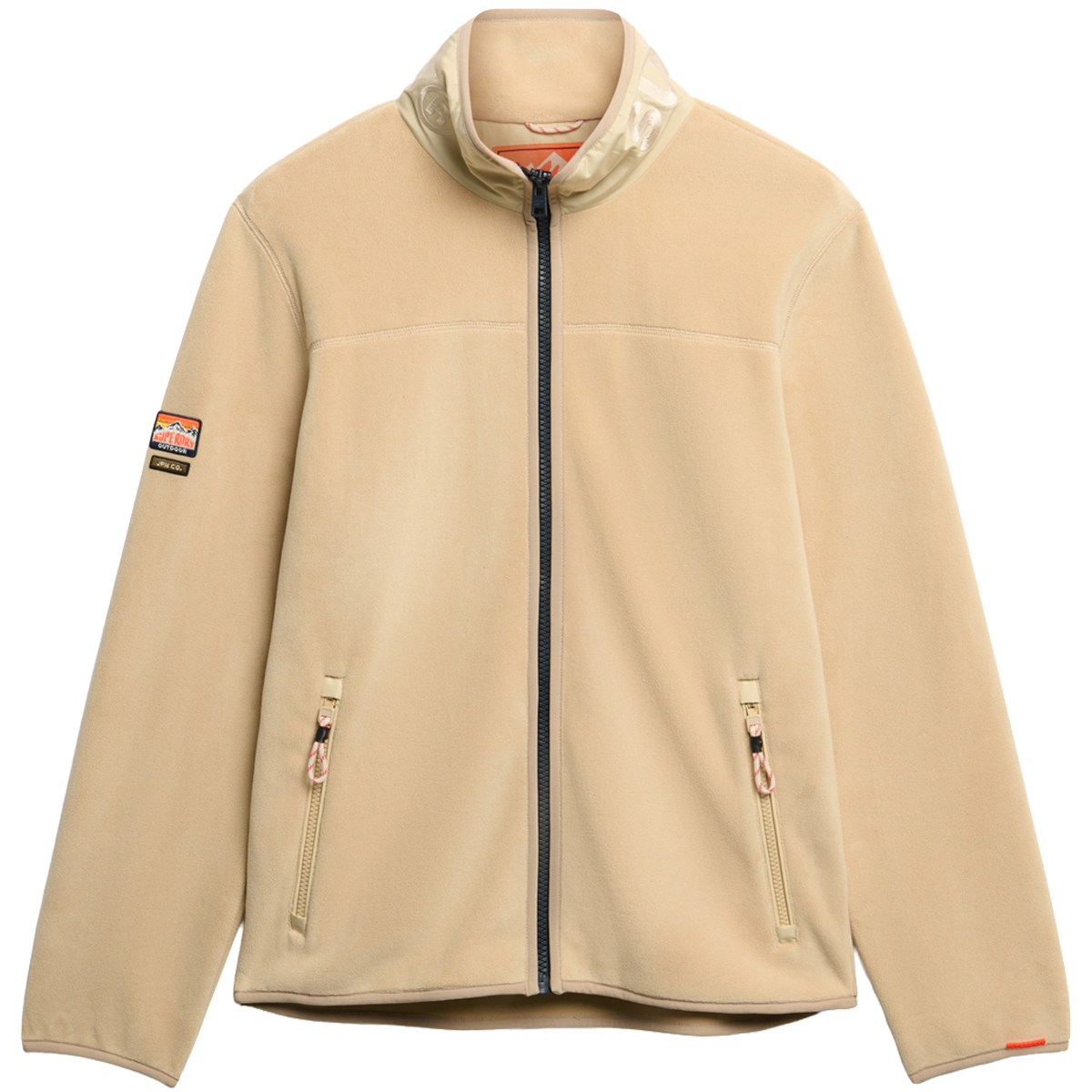 SUPERDRY - ACTIVE FULL ZIP FLEECE - M2014152A-1LG OATMEAL BEIGE SUPERDRY - ACTIVE FULL ZIP FLEECE - M2014152A-1LG OATMEAL BEIGE - Image 1