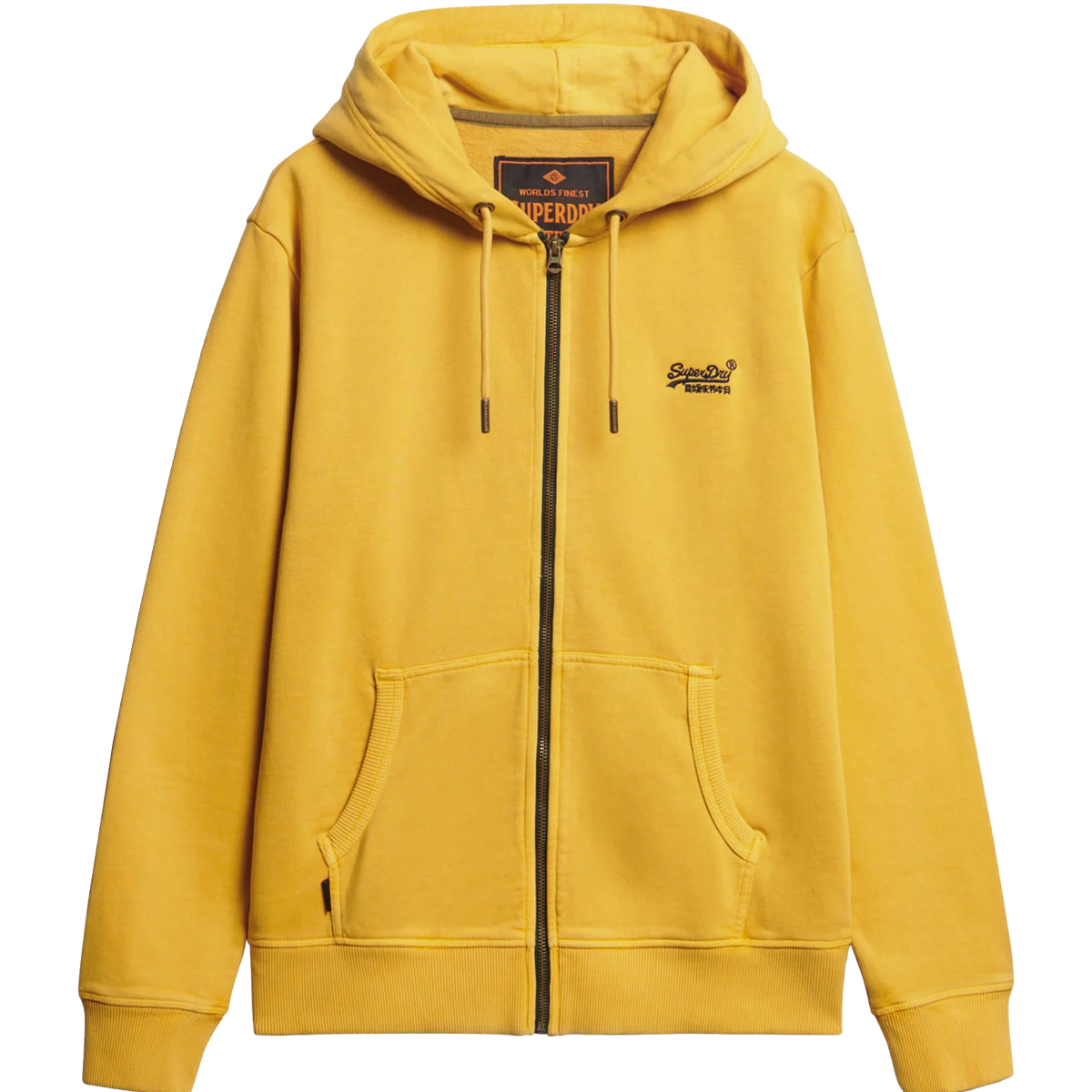 SUPERDRY - ESSENTIAL LOGO ZIP HOODIE HB - M2014128A-8UV DENIM CO OCHRE BROWN SUPERDRY - ESSENTIAL LOGO ZIP HOODIE HB - M2014128A-8UV DENIM CO OCHRE BROWN - Image 1