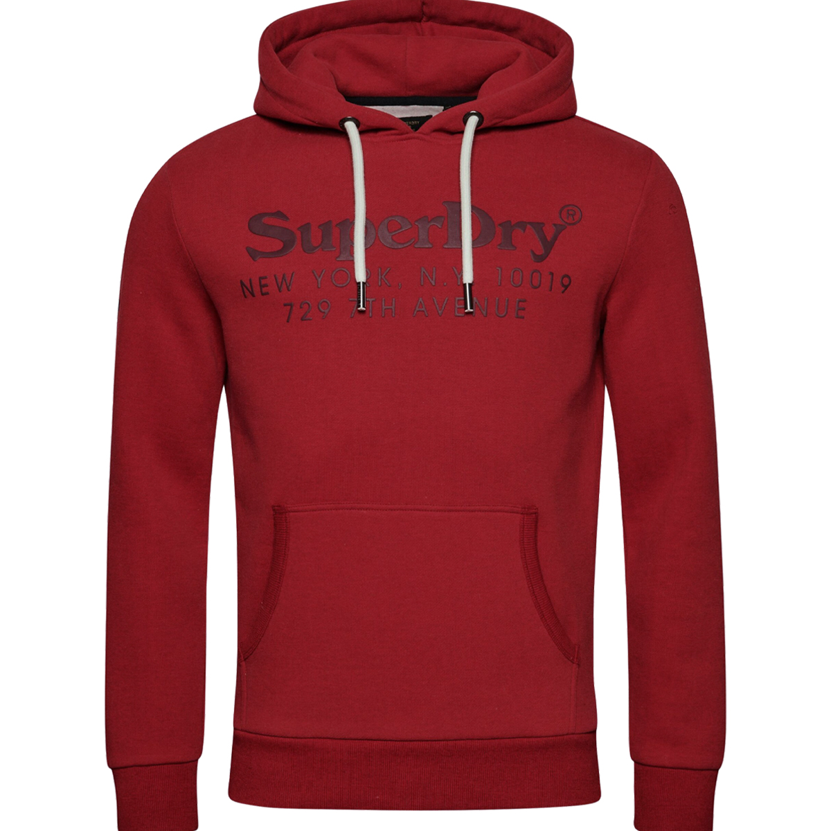 SUPERDRY - NY VENUE HOOD - M2014393A-RRA INDIANA RED SUPERDRY - NY VENUE HOOD - M2014393A-RRA INDIANA RED - Image 1