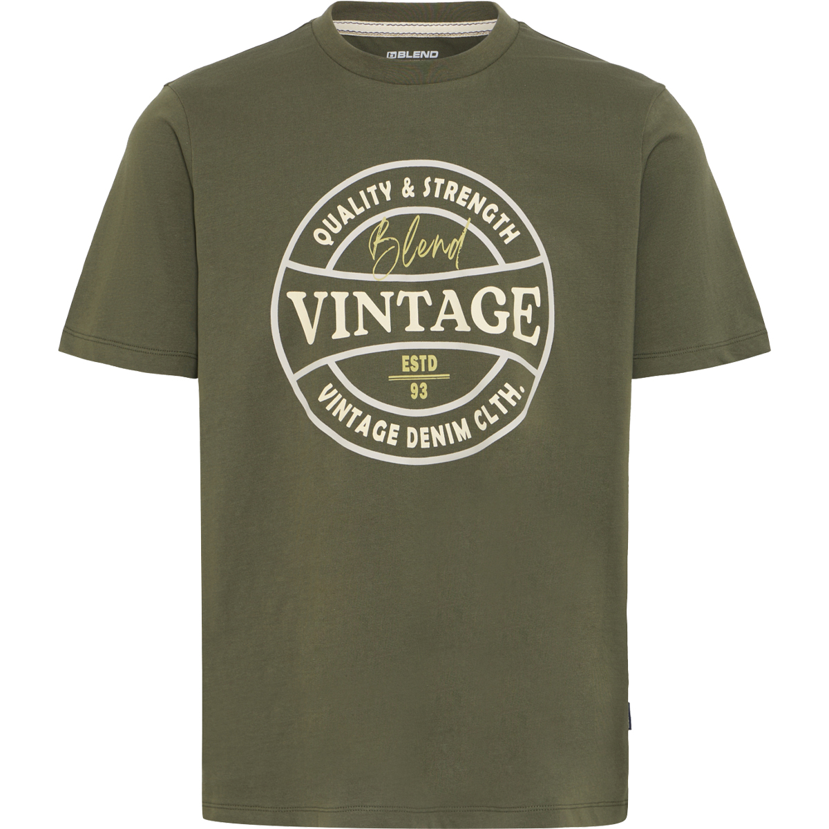 BLEND - BHIB LOGO SS TEE - 20720023-900000823 OLIVE NIGHT BLEND - BHIB LOGO S/S TEE - 20720023-900000823 OLIVE NIGHT - Image 1