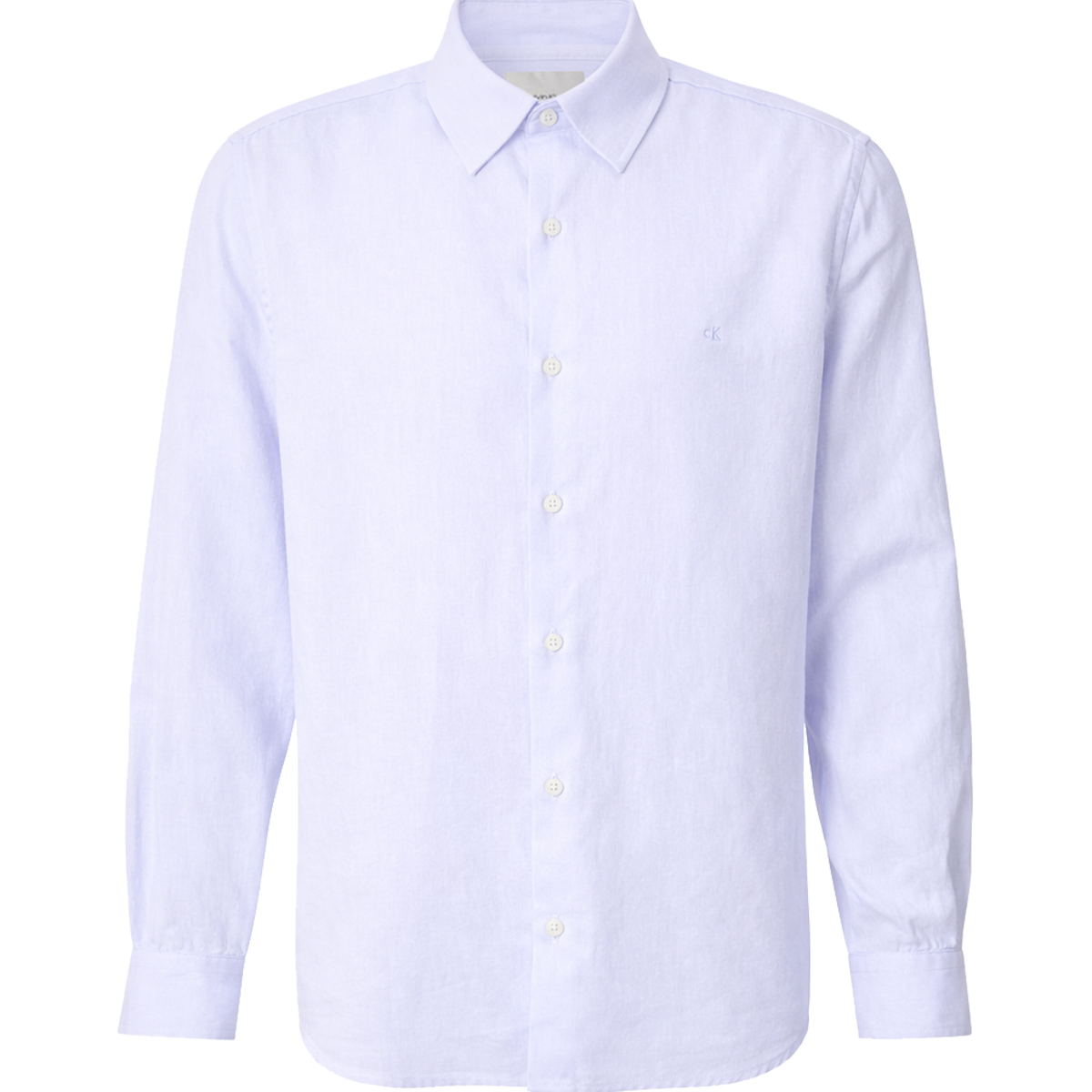 CALVIN KLEIN - LS SOLID LINEN CLASSIC SHIRT - LV04LE125G-3T4 HEAVENLY IRIS CALVIN KLEIN - LS SOLID LINEN CLASSIC SHIRT - LV04LE125G-3T4 HEAVENLY IRIS - Image 1