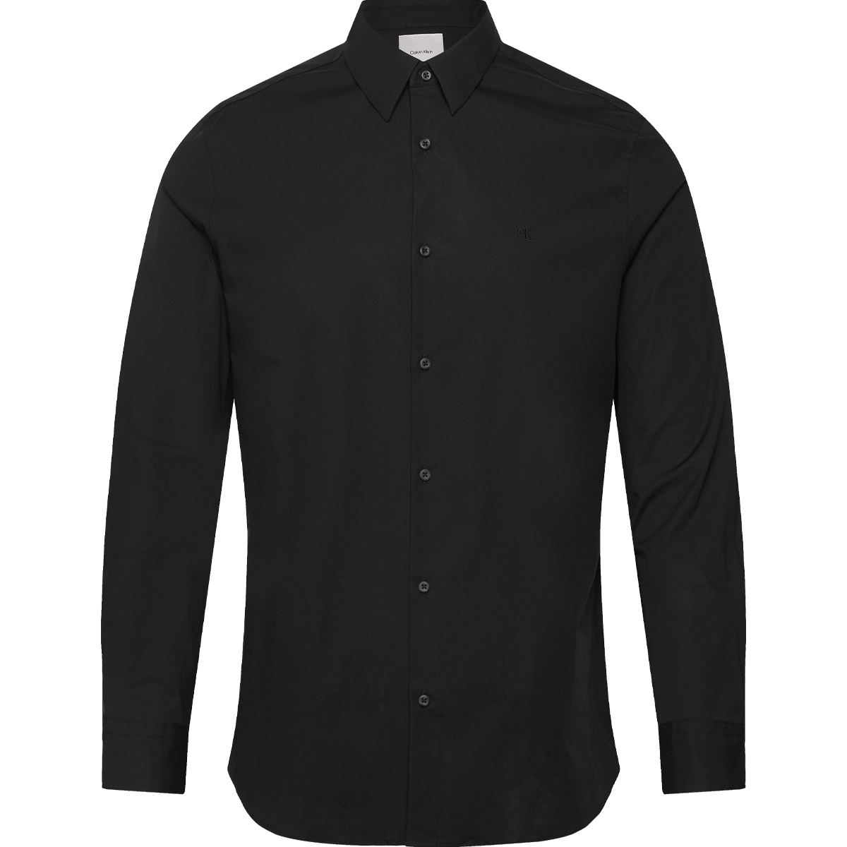 CALVIN KLEIN - LS SOLID STRETCH SLIM SHIRT - LV04LB145G-UB1 BLACK CALVIN KLEIN - LS SOLID STRETCH SLIM SHIRT - LV04LB145G-UB1 BLACK - Image 1