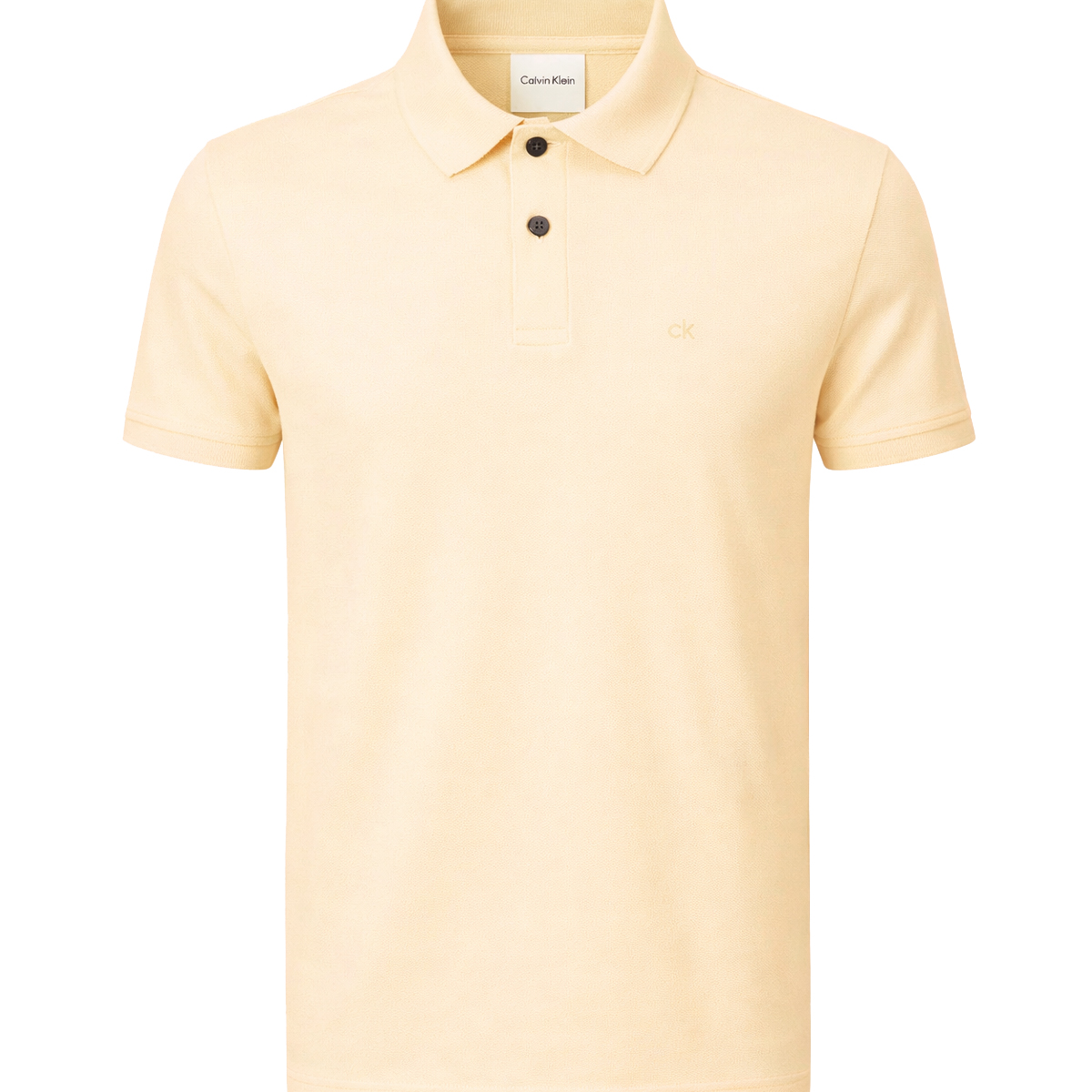CALVIN KLEIN - SS SLIM REFINED PIQUE POLO - LV04LC254G-ZRK PEAR SORBET CALVIN KLEIN - SS SLIM REFINED PIQUE POLO - LV04LC254G-ZRK PEAR SORBET - Image 1