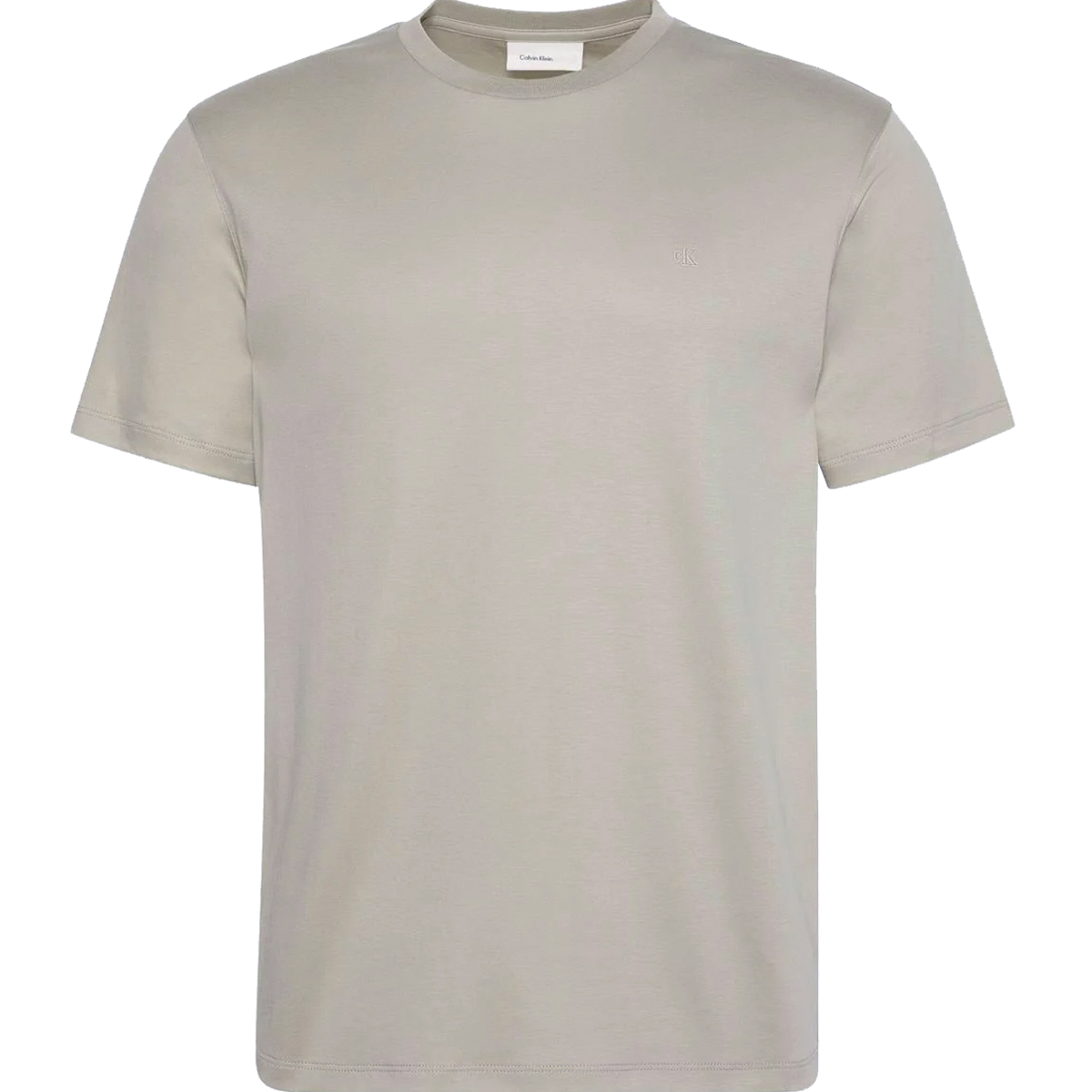 CALVIN KLEIN - SS SUPIMA CHEST EMB CREWNECK TEE - LV04LB275G-PEZ SHADOW CALVIN KLEIN - SS SUPIMA CHEST EMB CREWNECK TEE - LV04LB275G-PEZ SHADOW - Image 1