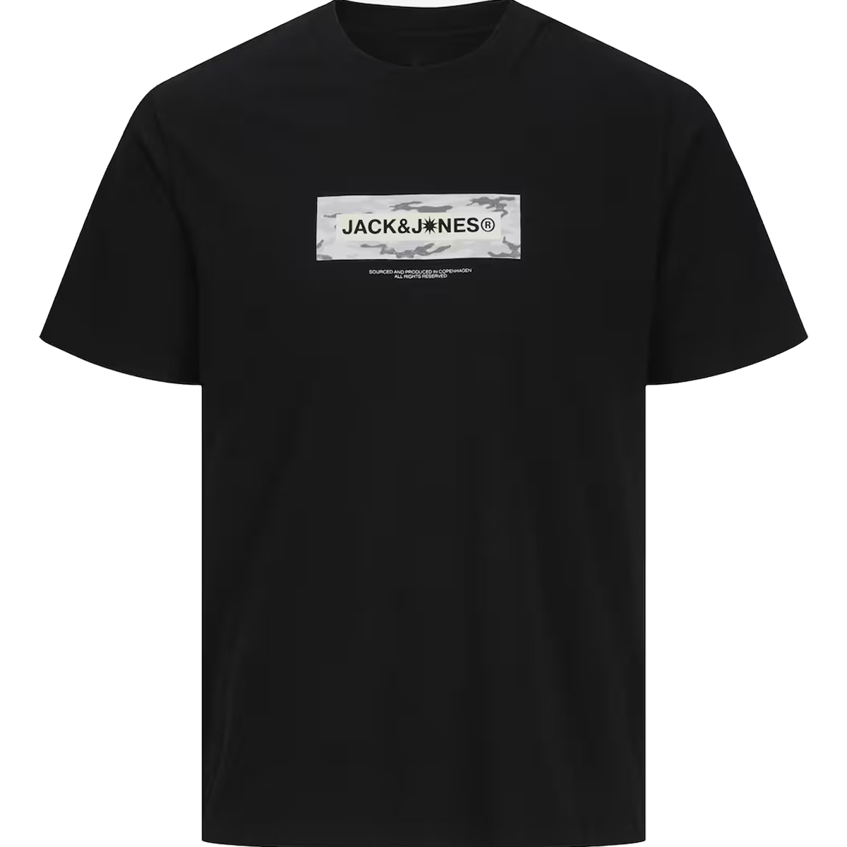 JACK & JONES - JCOBREEZE BRANDED TEE SS CREW NECK FST - 12297851 BLACK JACK & JONES - JCOBREEZE BRANDED TEE SS CREW NECK FST - 12297851 BLACK - Image 1