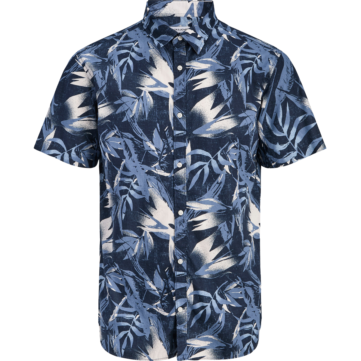 JACK & JONES - JJHONOLULU AOP SHIRT SS - 12289667 NAVY BLAZER JACK & JONES - JJHONOLULU AOP SHIRT SS - 12289667 NAVY BLAZER - Image 1