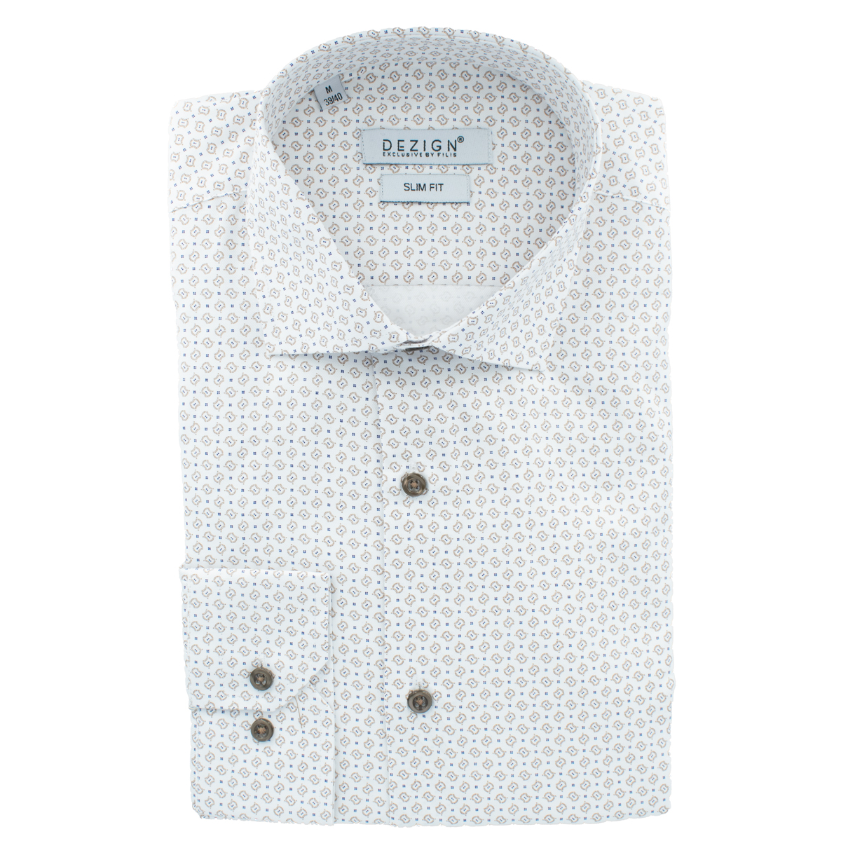 DEZIGN - LS SHIRT - D-25147 WHITE (1) DEZIGN - L/S SHIRT - D-25147 WHITE - Image 1