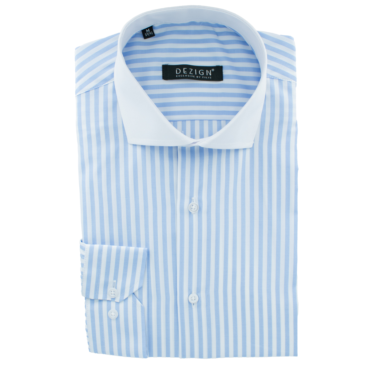DEZIGN - LS SHIRT - D-26174 LIGHT BLUE (1) DEZIGN - L/S SHIRT - D-26174 LIGHT BLUE - Image 1