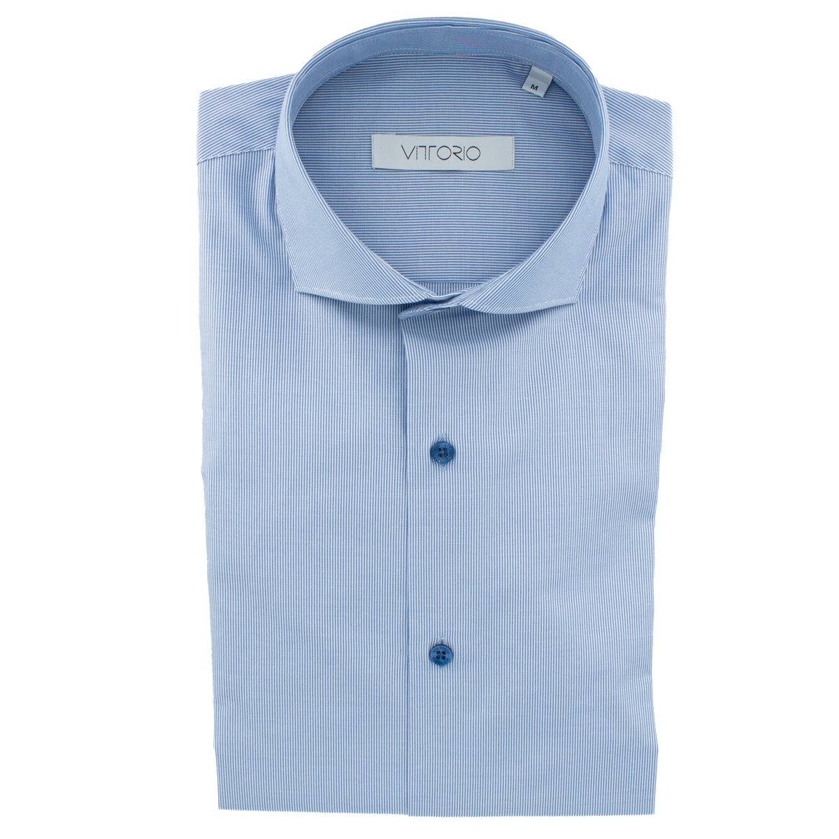 VITTORIO - LS SHIRT - 800-26-003 BLUE (1) VITTORIO - L/S SHIRT - 800-26-003 BLUE - Image 1