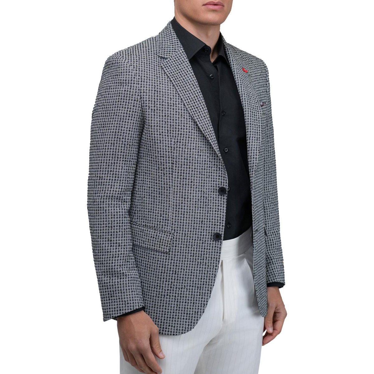 DEZIGN - JACKET - J-26141 GREY-BLACK DEZIGN - JACKET - J-26141 GREY/BLACK - Image 1