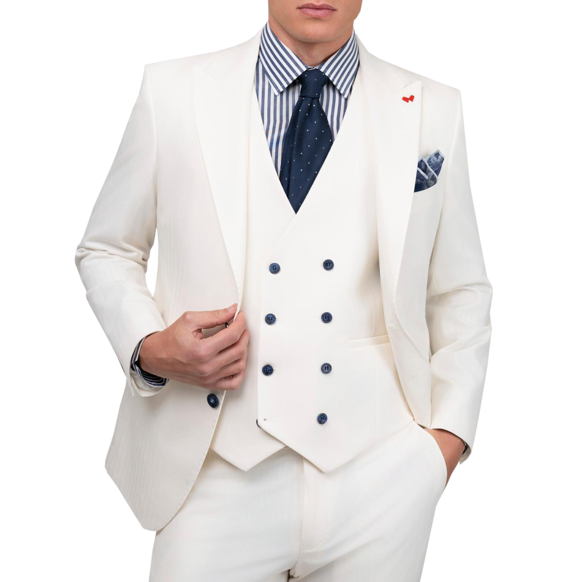 DEZIGN - SUIT - S-2687 OFF WHITE DEZIGN - SUIT - S-2687 OFF WHITE - Image 1